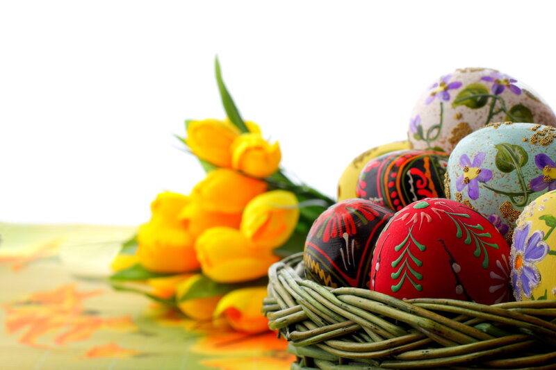 Decorated Easter Eggs — Yellow, Festive