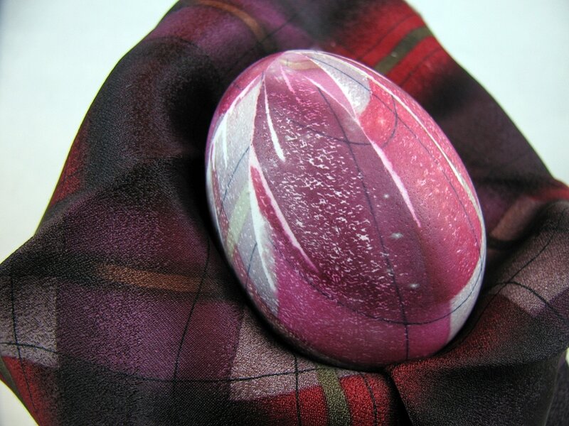 Decorated Egg on Cloth