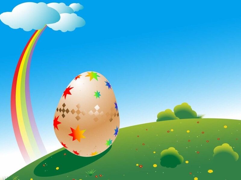 Decorated Egg on Hill