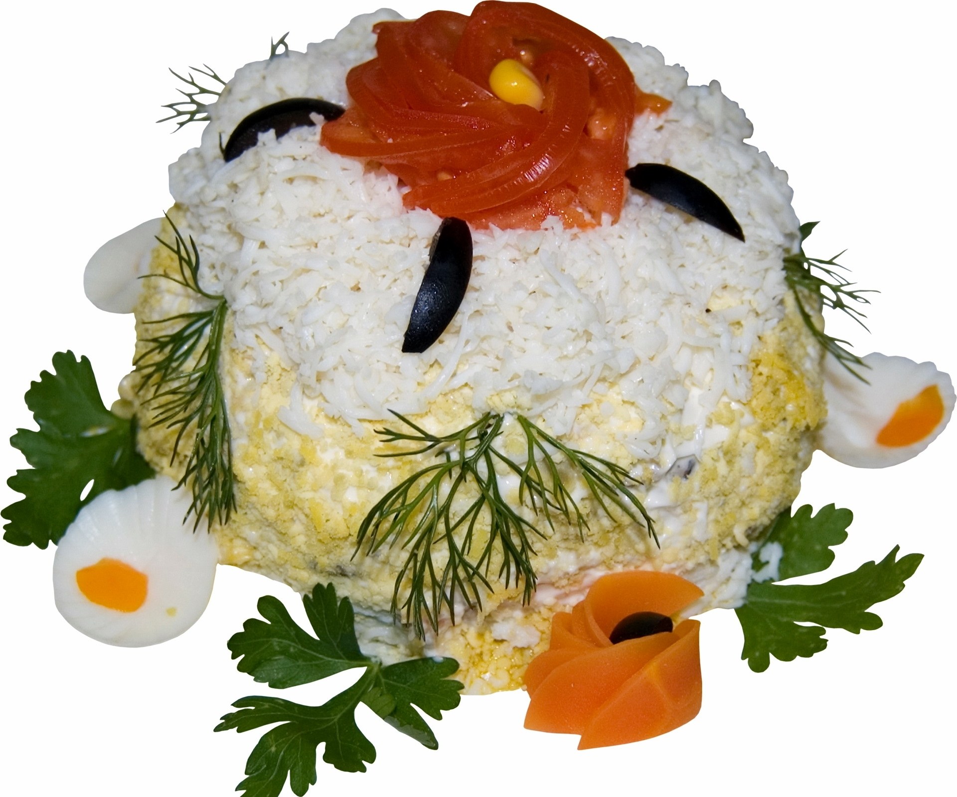 decorated food sculpture
