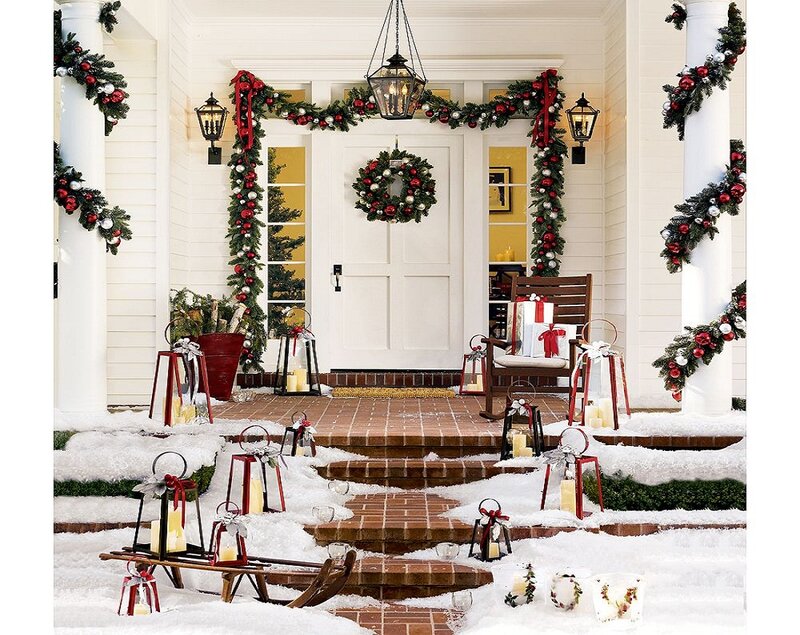 Decorated Front Porch