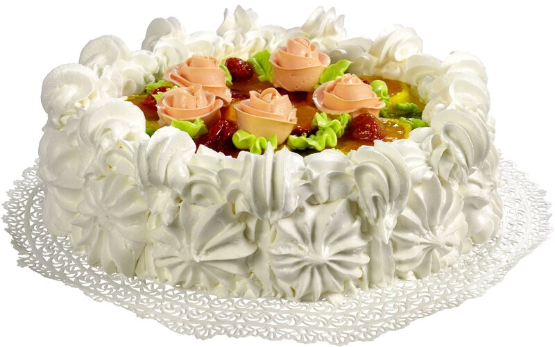 decorated fruit cake