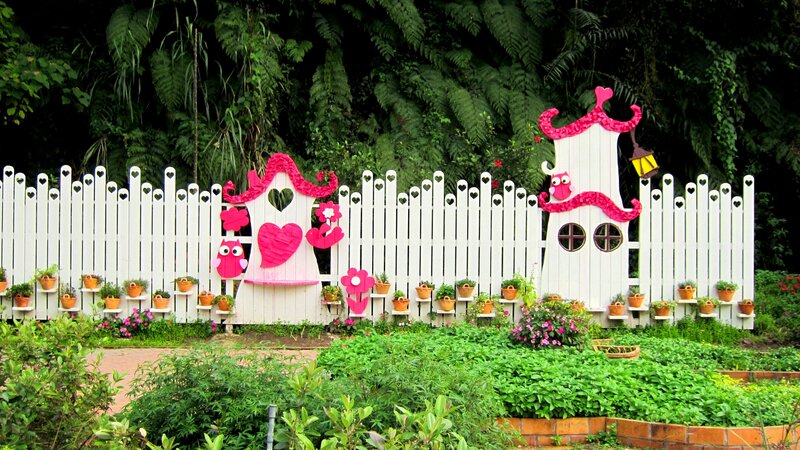 Decorated Garden Fence