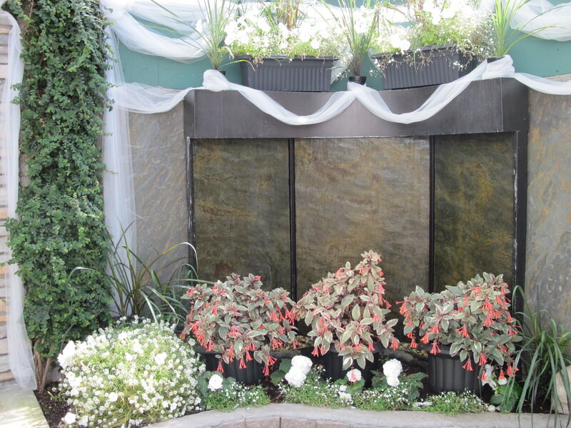 Decorated Garden Fountain