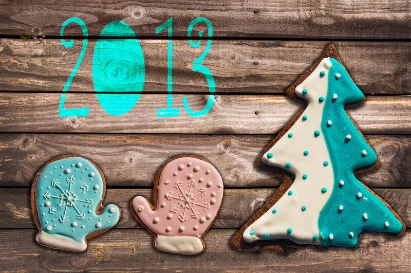 Decorated Gingerbread Cookies — Brown, Festive, Winter, Photograph