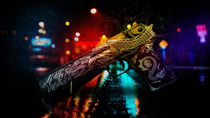 Decorated Handgun
