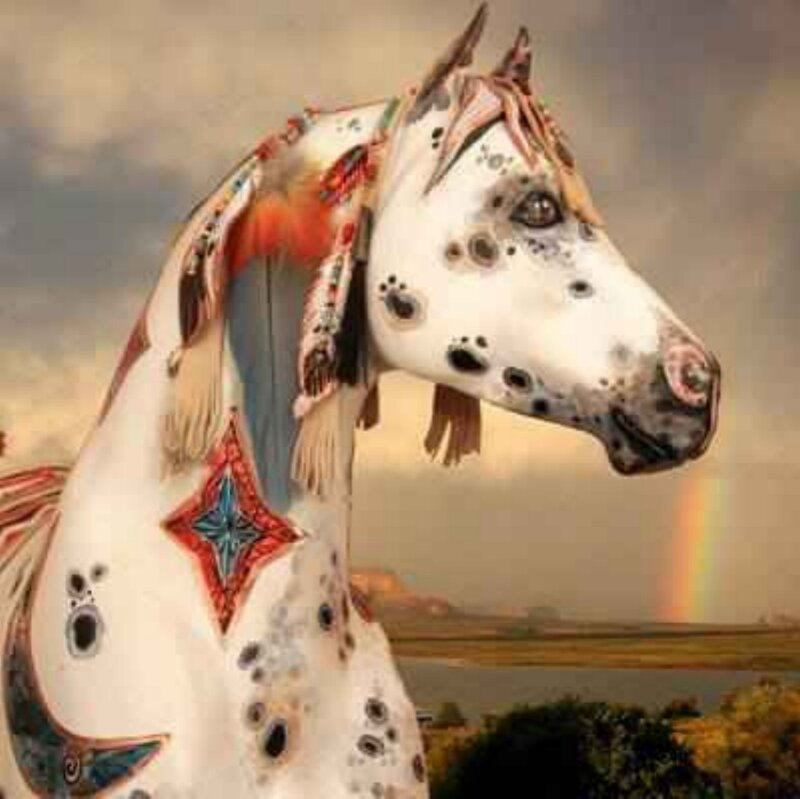 Decorated Horse Head