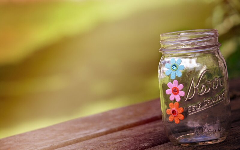 Decorated Mason Jar