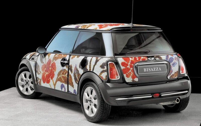 Decorated Mini Cooper Car — Black