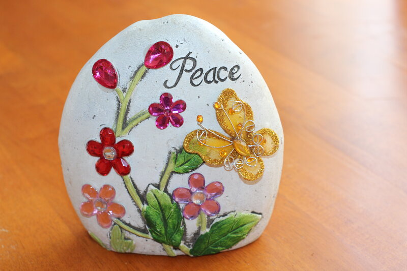 Decorated Peace Stone