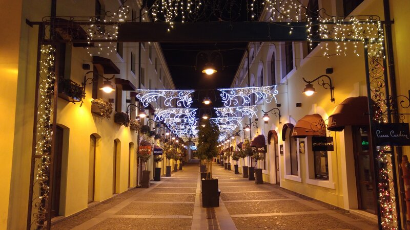 Decorated Pedestrian Street