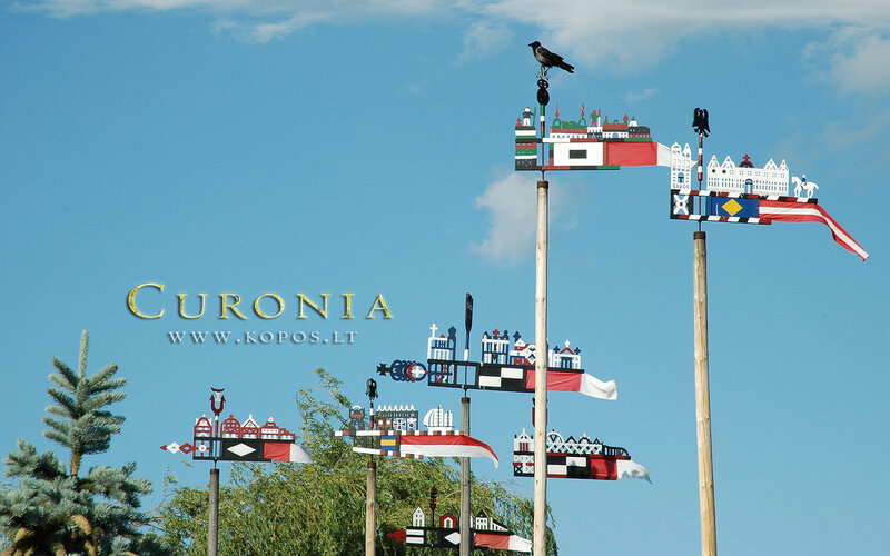 Decorated Poles with Flags