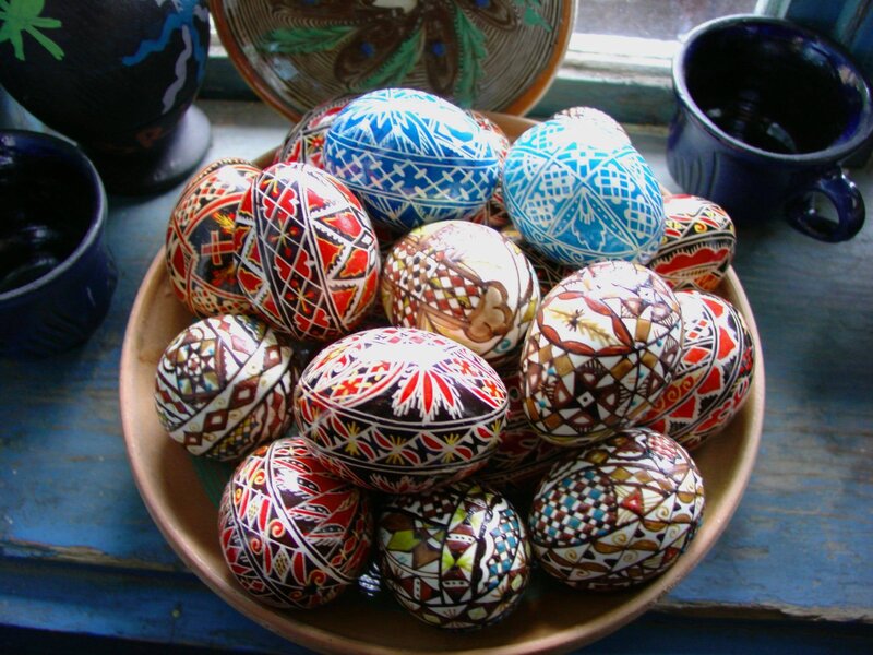 Decorated Pysanky Eggs