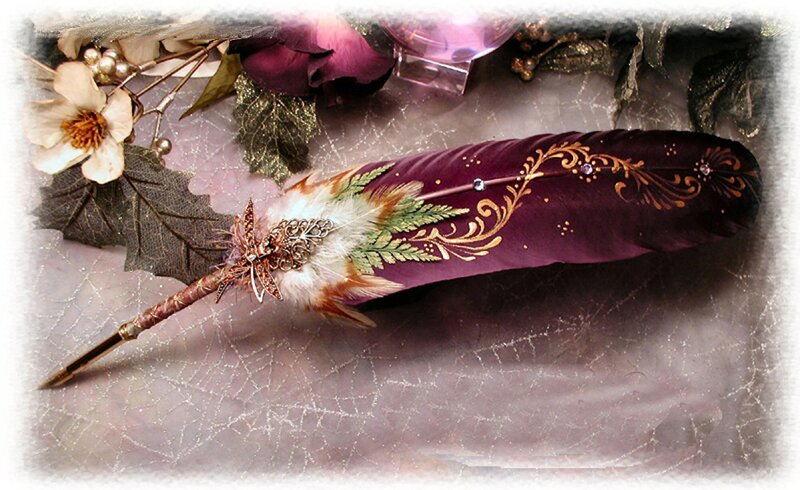 Decorated Quill Pen