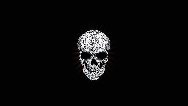 Decorated Skull — Black