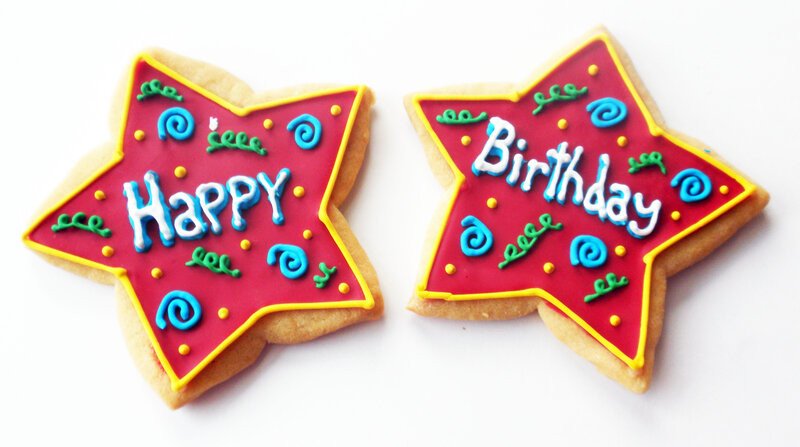 Decorated Star Cookies