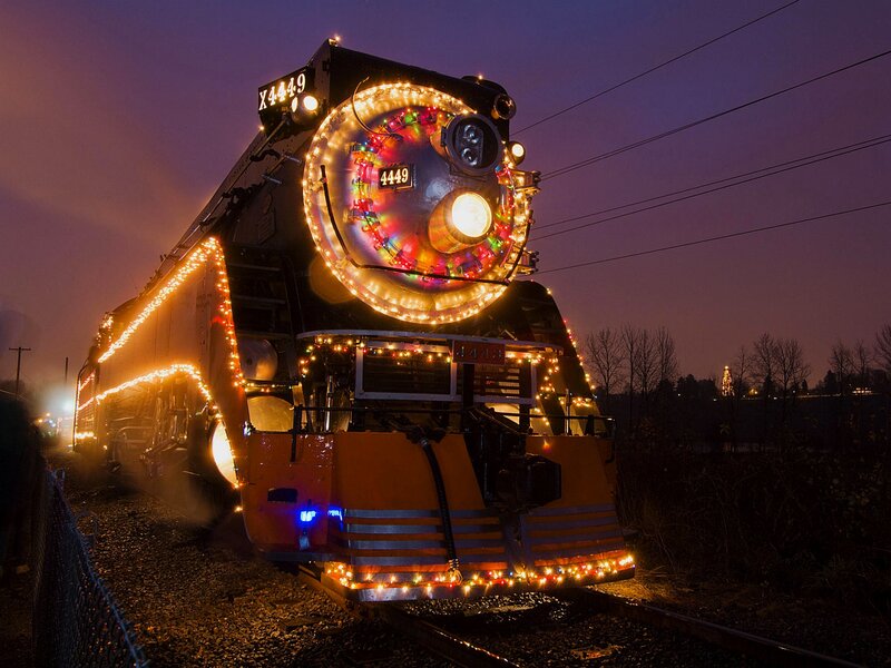 Decorated Steam Train