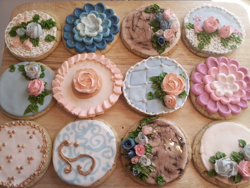Decorated Sugar Cookies — Pink, Festive, Photograph