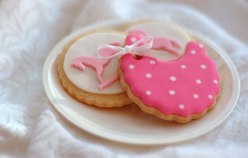 Decorated Sugar Cookies — Pink, Soft