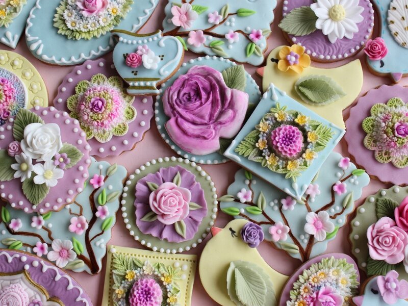 Decorated Sugar Cookies — Pink