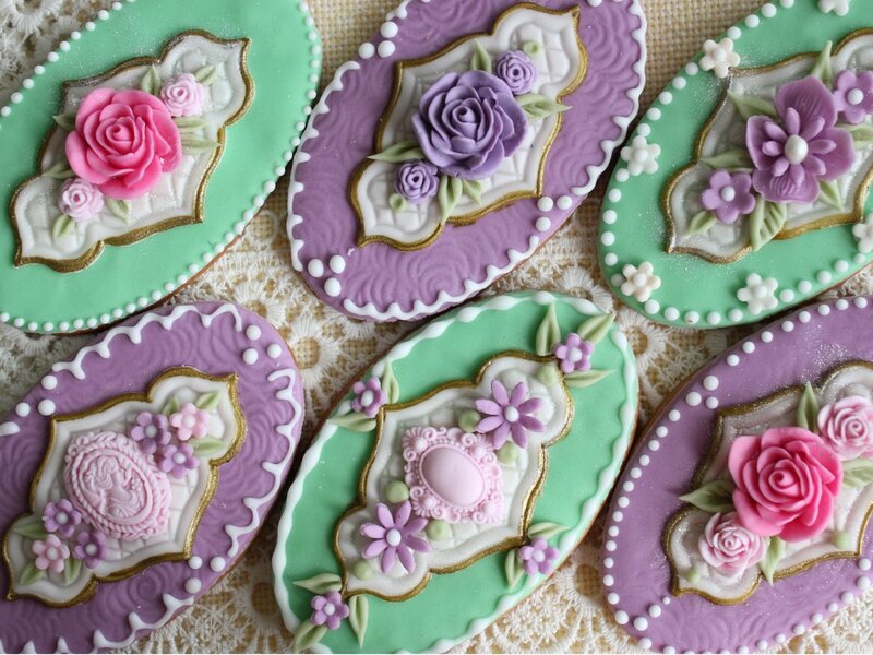Decorated Sugar Cookies — Purple
