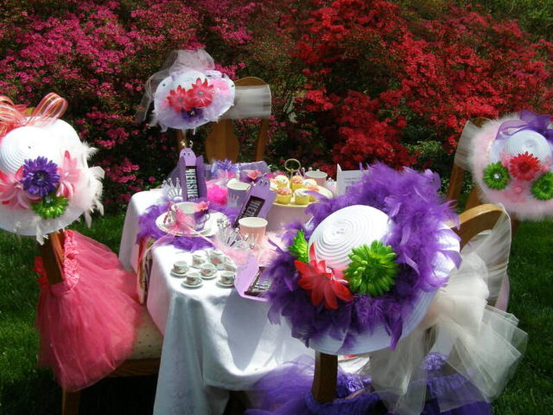 Decorated Table and Chairs