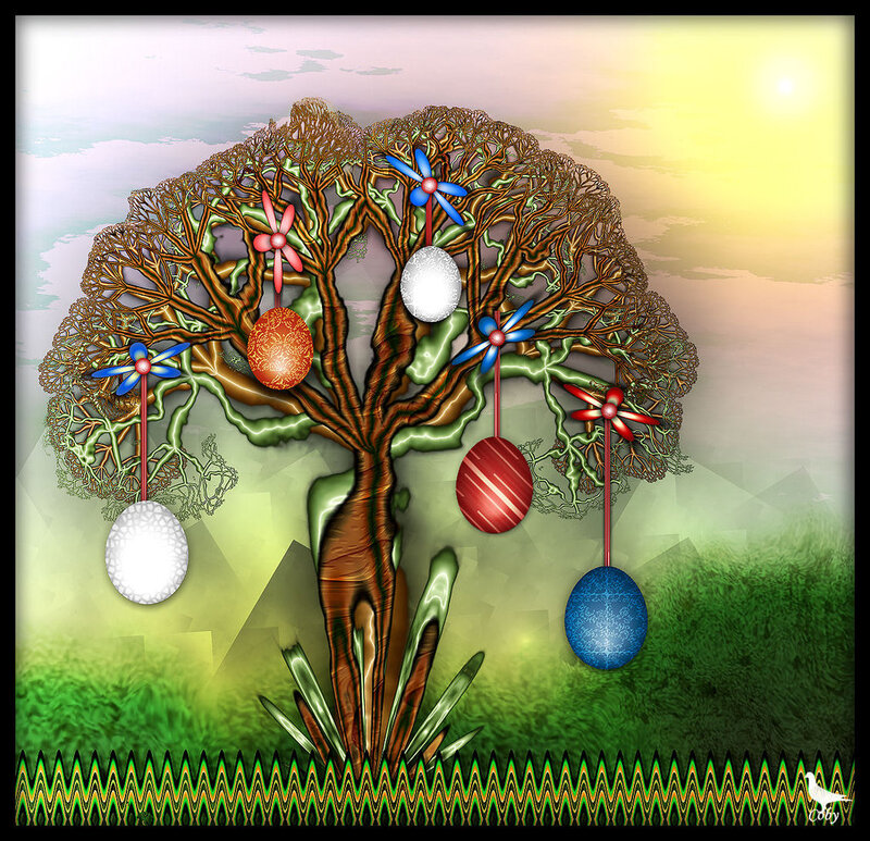 Decorated Tree with Ornaments