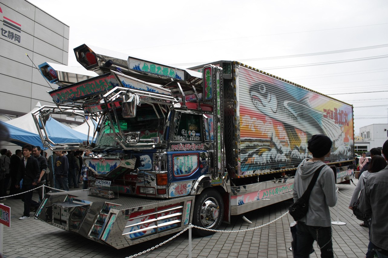 decorated truck at outdoor event