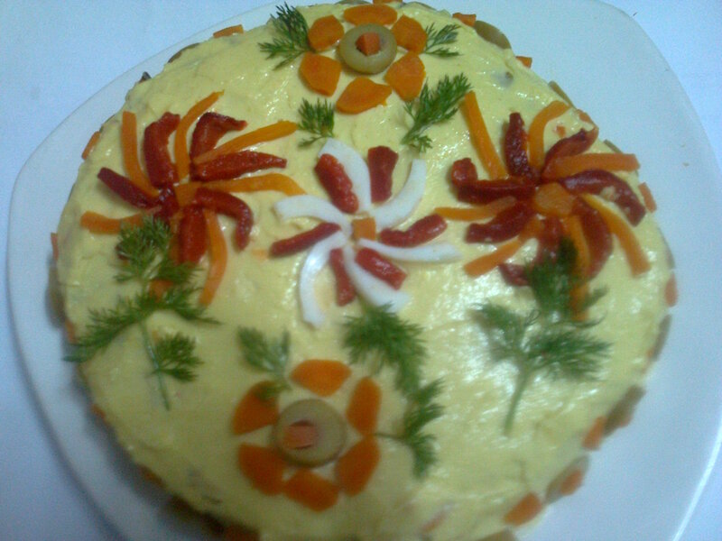 Decorated Vegetable Salad