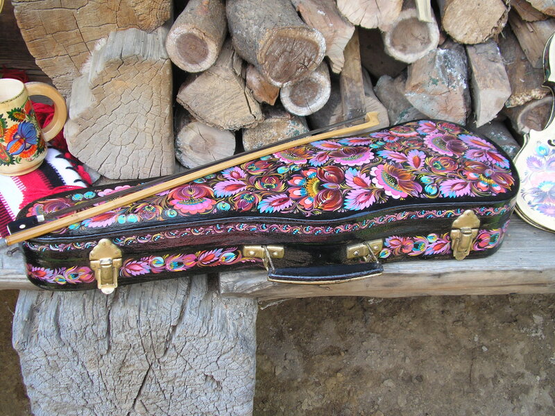 Decorated Violin Case