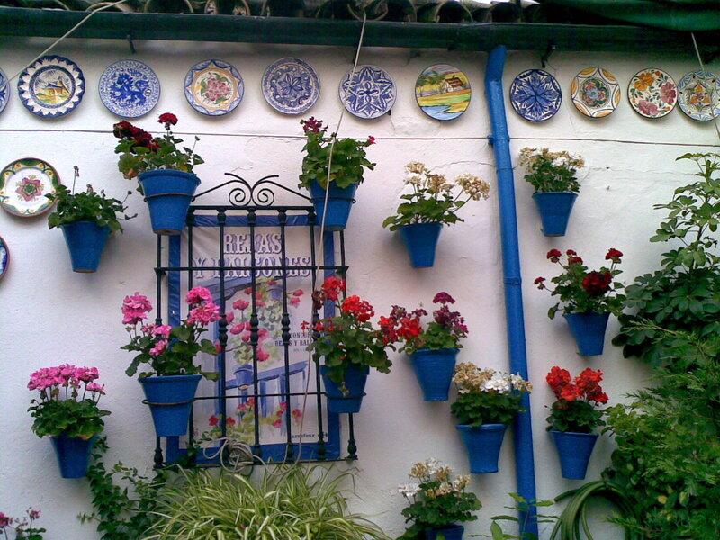 Decorated Wall with Flowers
