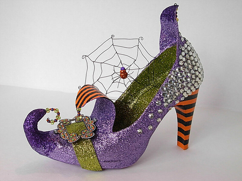 Decorated Witch Shoe