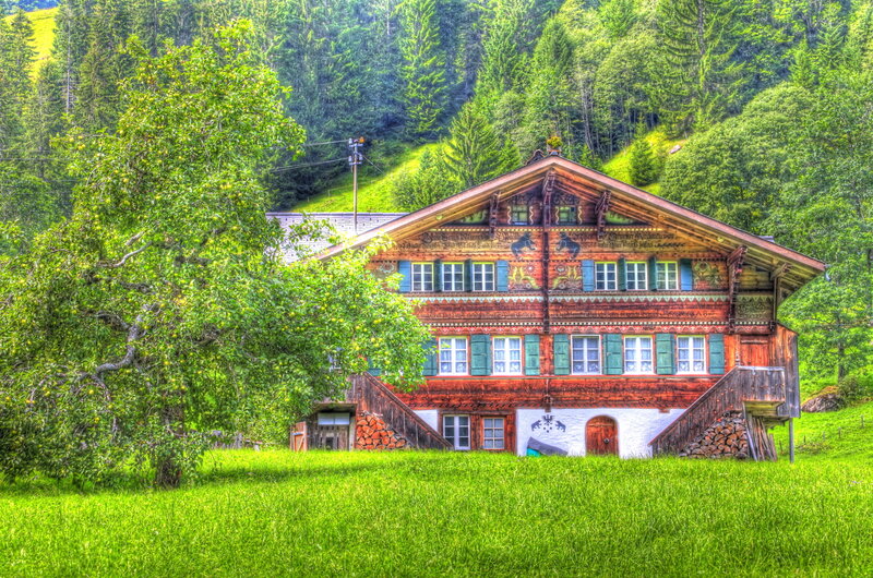 Decorated Wooden House