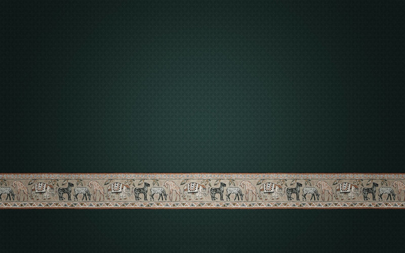 Decorative Animal Border — Green