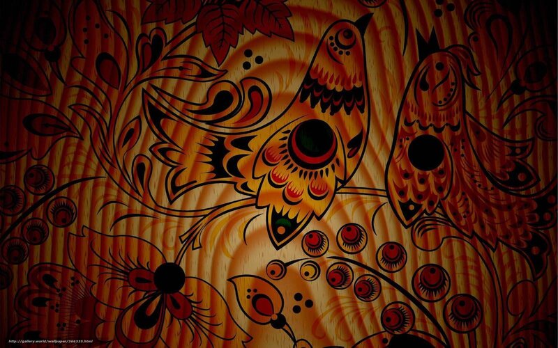 Decorative Birds and Flowers
