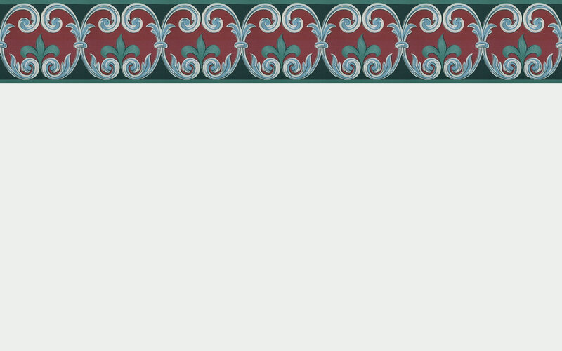 Decorative Border Pattern — Red