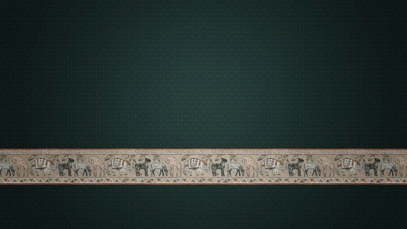 decorative border with animals