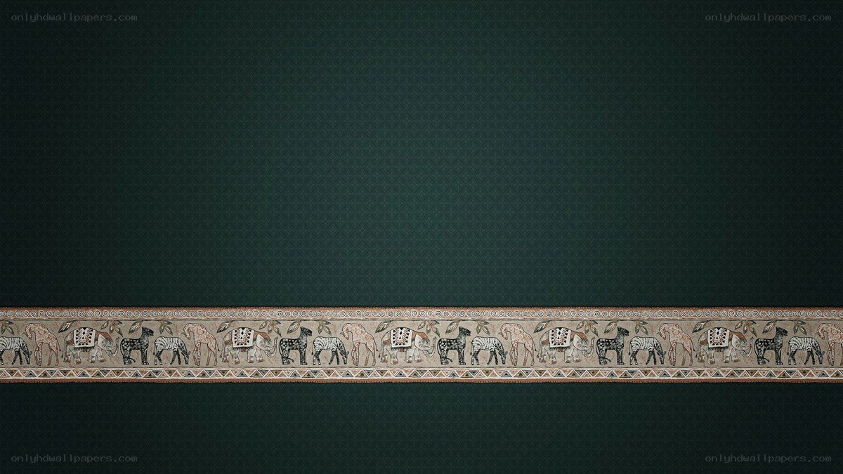 decorative border with animals