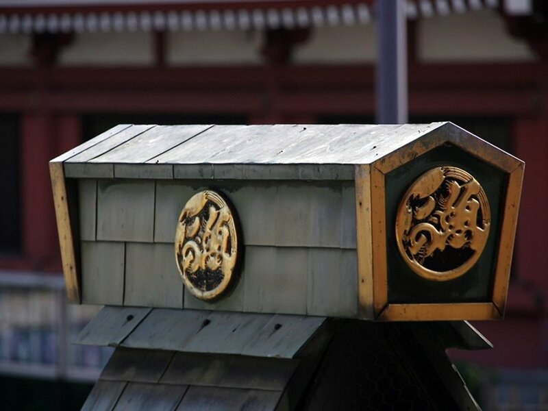 decorative box with Japanese characters