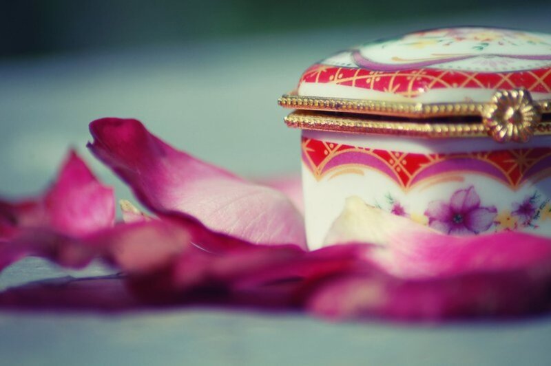 Decorative Box with Petals