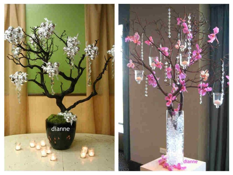 Decorative Branch Centerpieces