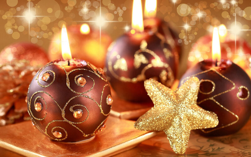Decorative Candles and Star