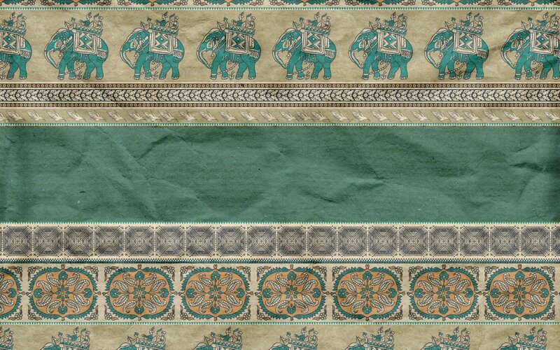 Decorative Elephant Border
