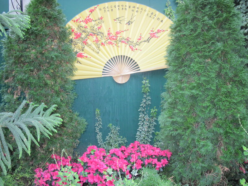 Decorative Fan in Garden