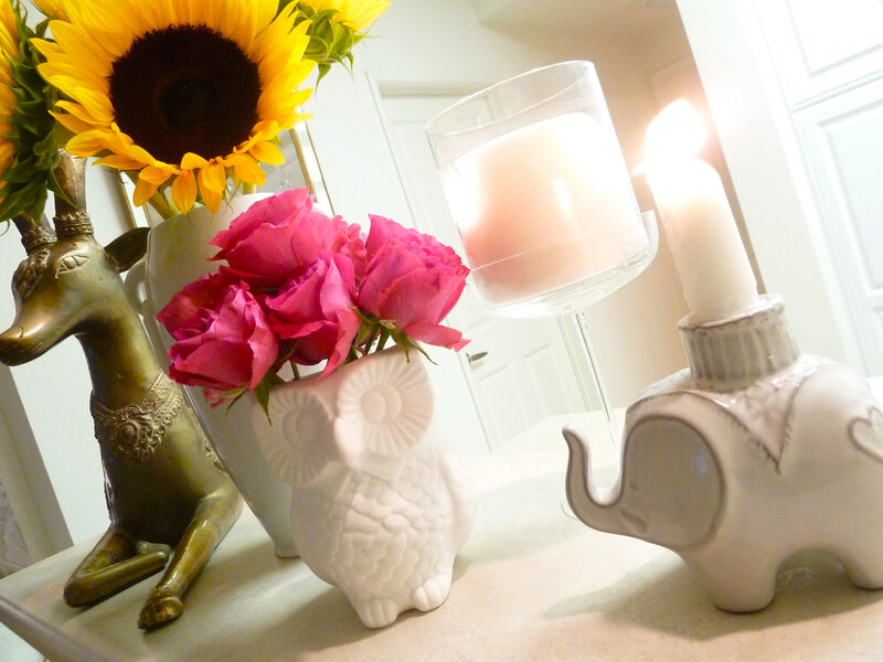 Decorative Figurines and Flowers