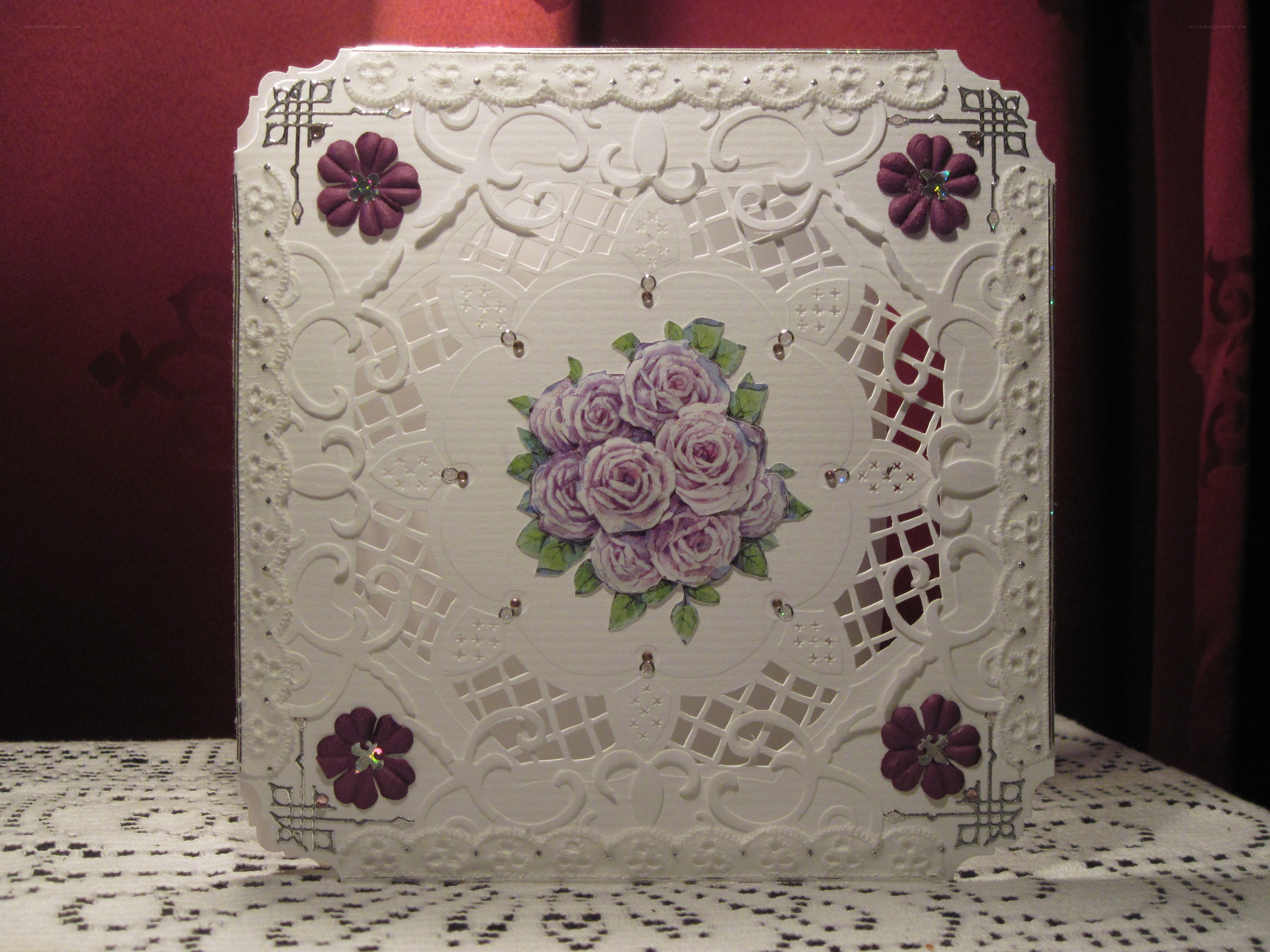 decorative floral card