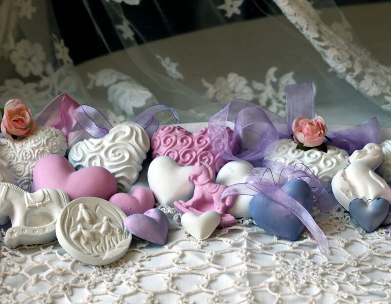 Decorative Hearts and Figurines
