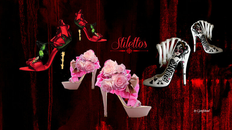 Decorative High-heeled Shoes