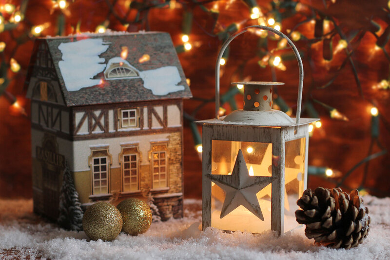 Decorative House and Lantern