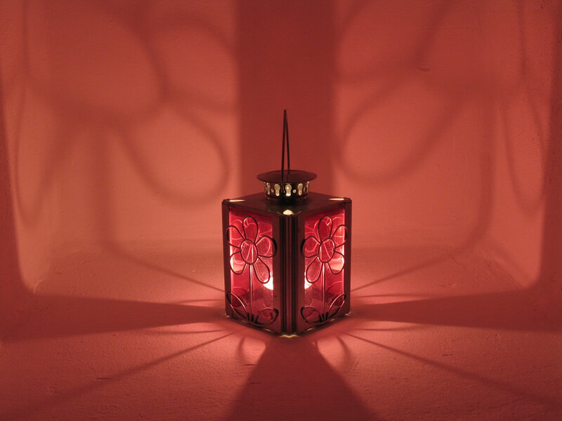 Decorative Lantern with Flowers